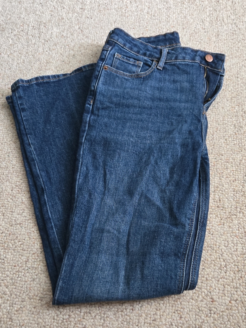 Old Navy Extra High-Rise Flare Secret-Smooth Pockets Jeans Blue Size 6